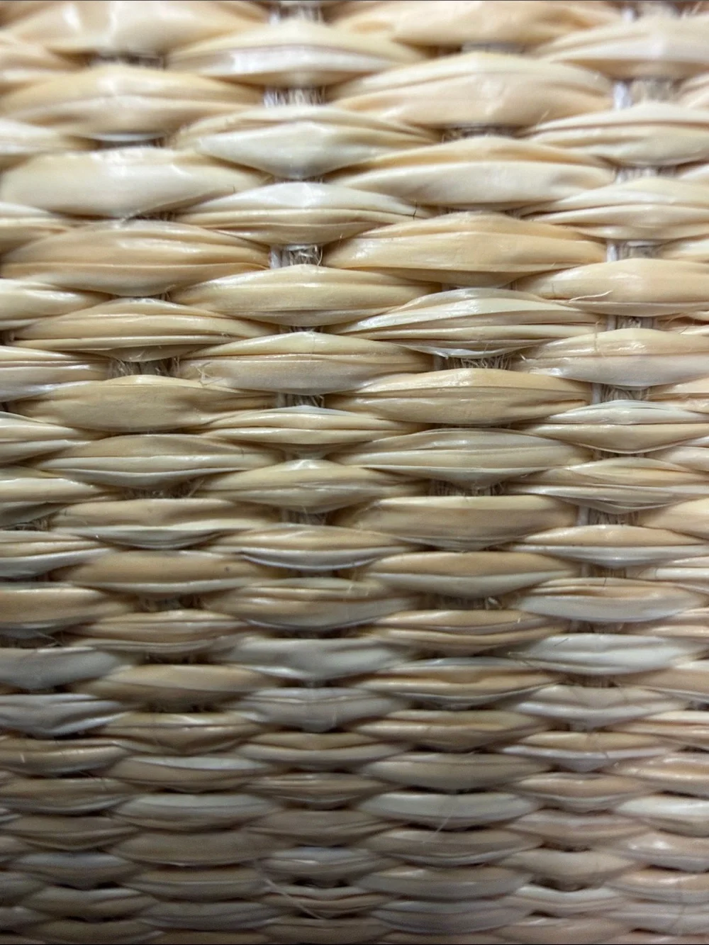 Haute Hippie | Natural Woven Satchel w/ Ivory Twist Handle & Crossbody Chain - Picture 8 of 9